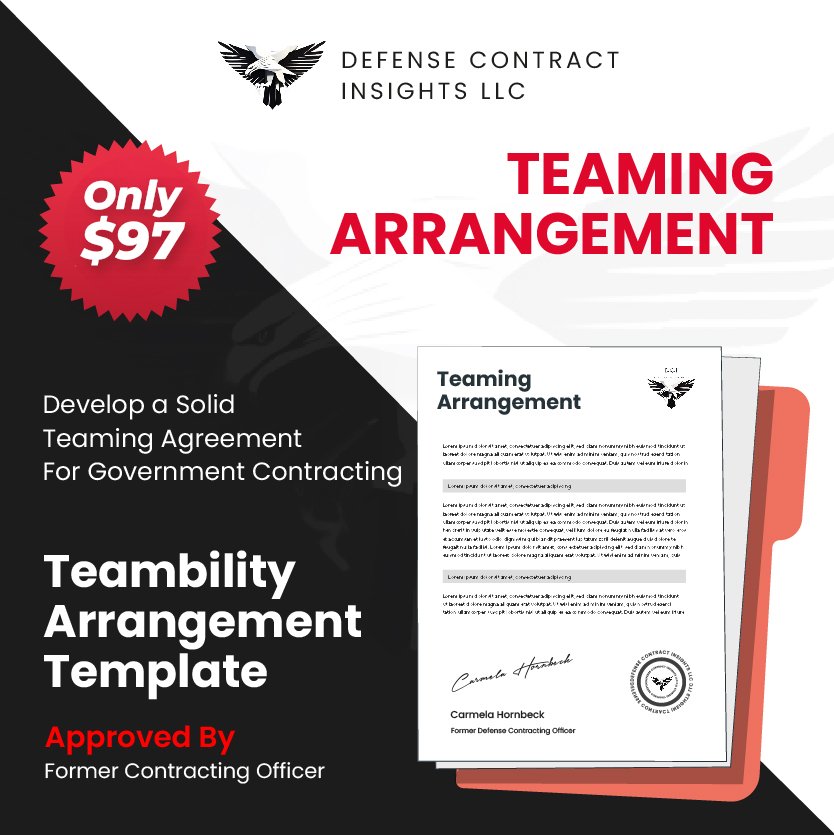 Teaming Arrangement Template